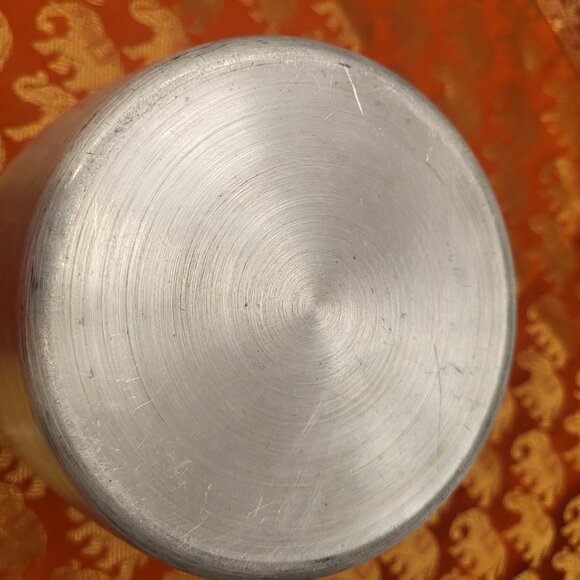 KROMEX Spun Aluminum Canister Set w/Yellow Lids Coffee Sugar - Picture 14 of 16